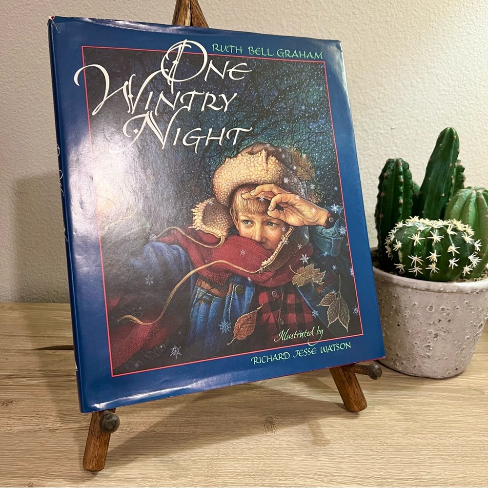 One Wintry Night Ruth Bell Graham HC 1994 Christian Christmas Storybook KJV Art